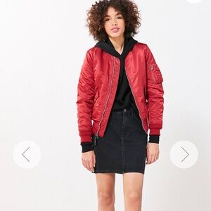 ALPHA INDUSTRIES MA-1 RED BOMBER JACKET
